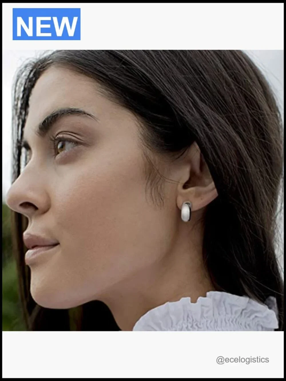 Thick Dome Huggie Earrings 925 Sterling Silver Posts Small Wide Round Hoop